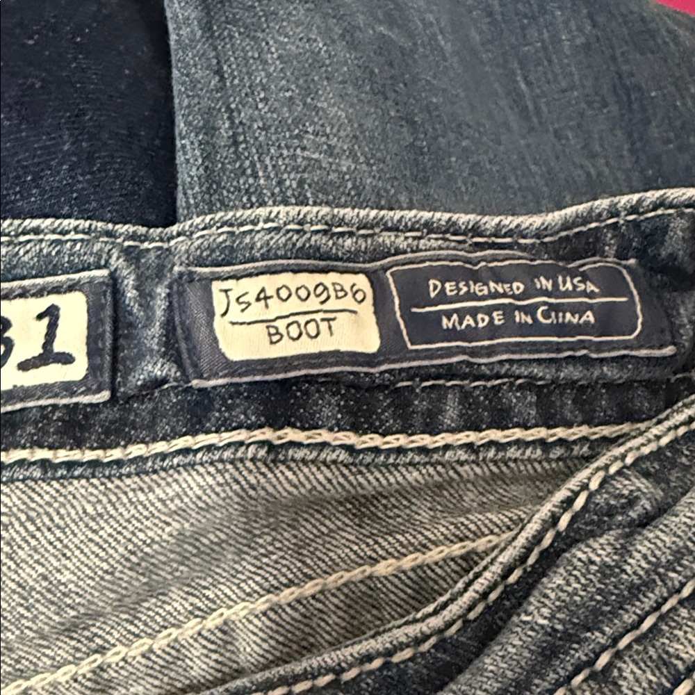Women's Blue Washed Straight-Leg Jeans - Picture 12 of 16